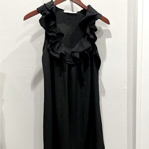 Pins and Needles Black Sleeveless Ruffle Dress